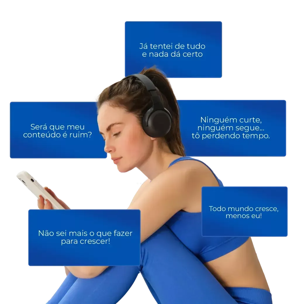 Será que meu conteúdo é ruim? Ninguém curte, ninguém segue, tô perdendo tempo. Não sei mais o que fazer para crescer! Todo mundo cresce, menos eu!